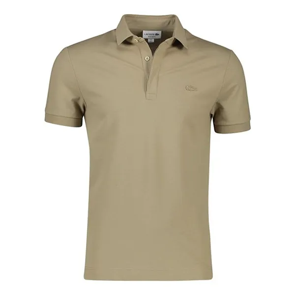 Áo Polo Nam Lacoste Men's Paris Regular Fit Stretch PH5522 00 CB8 Màu Nâu Rêu Size 5