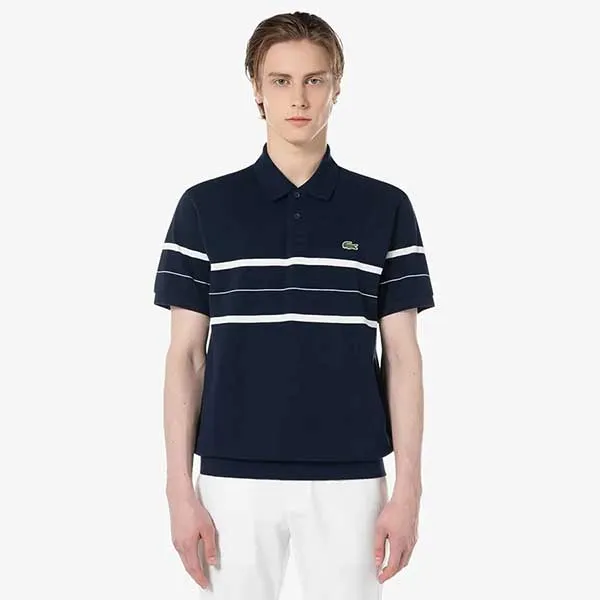 Áo Polo Nam Lacoste Men's Regular Fit PH196E - HDE Màu Xanh Navy Size 3 - Thời trang - Vua Hàng Hiệu