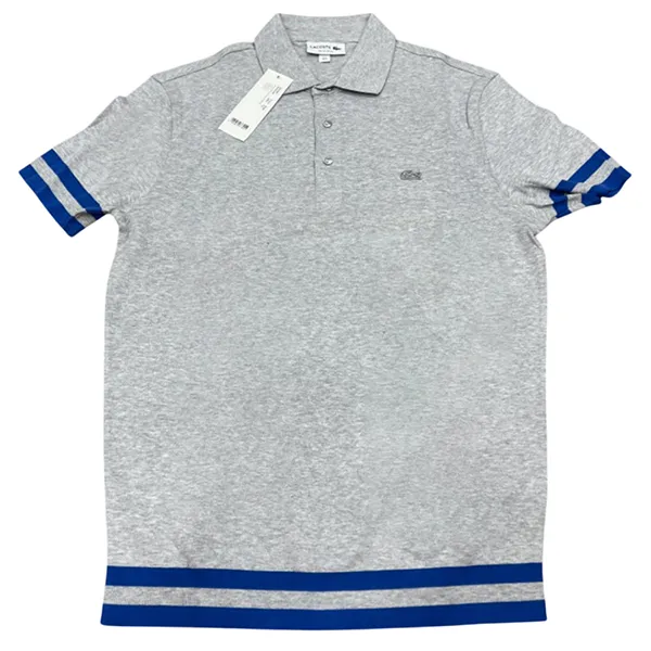 Áo Polo Nam Lacoste Men's Regular Fit Màu Xám Size 3