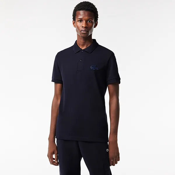 Áo Polo Nam Lacoste Men's Regular Fit Quilted Crocodile Badge PH2100 51 HDE Màu Xanh Navy Size 4 - Thời trang - Vua Hàng Hiệu