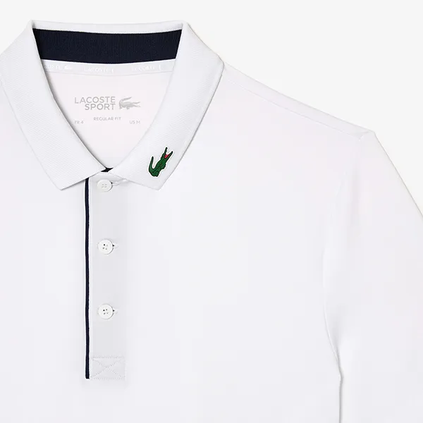 Áo Polo Nam Lacoste Men's Regular Fit UV Protect Golf DH3982 522 Màu Trắng Size 3