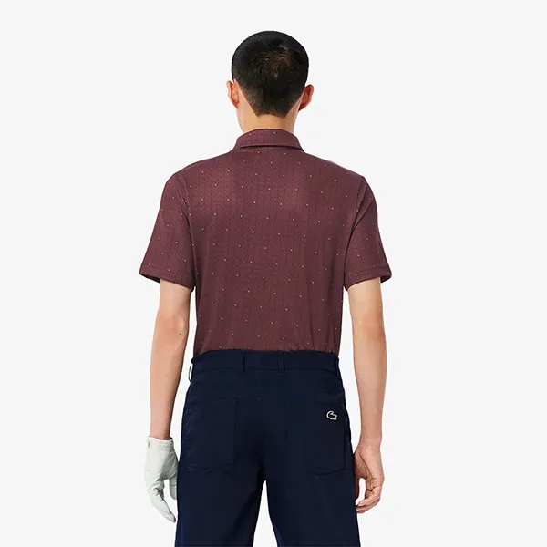 Áo Polo Nam Lacoste Men's Regular Fit UV Protect Golf DH5175-51 IE2 Màu Đỏ Rượu Size 5 - Thời trang - Vua Hàng Hiệu