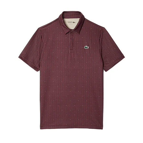 Áo Polo Nam Lacoste Men's Regular Fit UV Protect Golf DH5175-51 IE2 Màu Đỏ Rượu Size 5 - Thời trang - Vua Hàng Hiệu