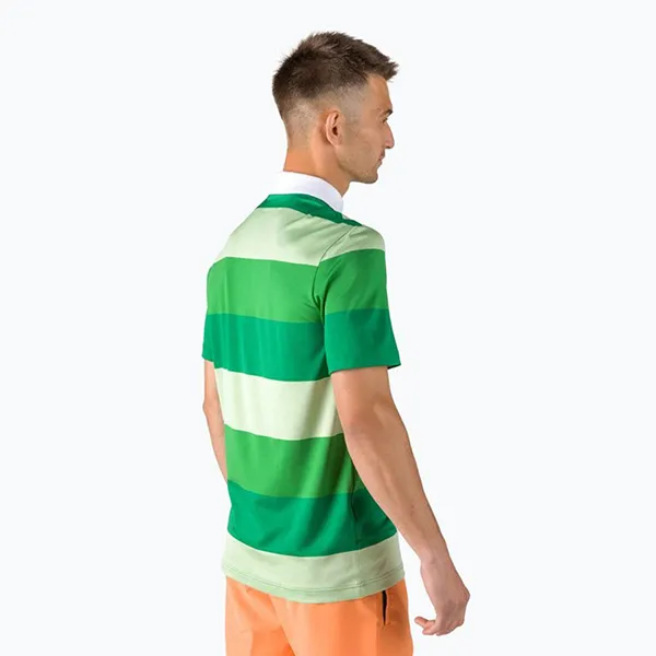 Áo Polo Nam Lacoste Men's Sport Striped Breathable Stretch Golf DH0872 FR9 Màu Xanh Lá Size 3