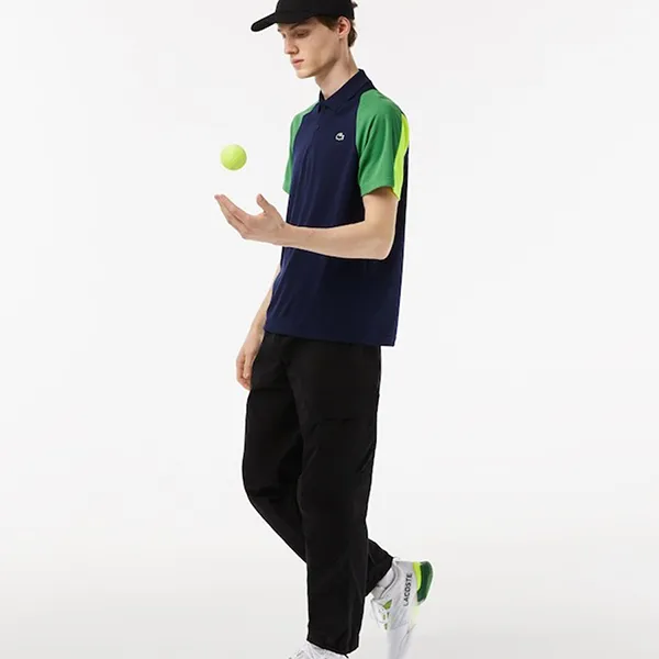 Áo Polo Nam Lacoste Men’s Tennis Recycled Polyester Shirt Men Blue DH5042-XI0 Màu Xanh Size 5 - Thời trang - Vua Hàng Hiệu