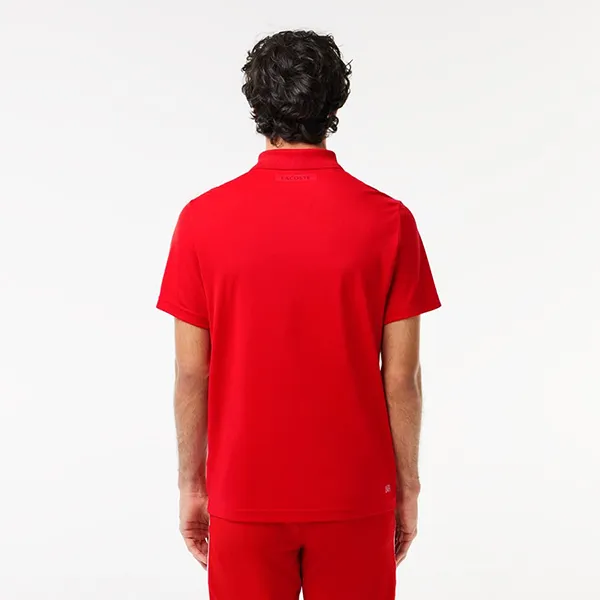 Áo Polo Nam Lacoste Men's Tennis X Novak Djokovic Fan Edition Straight Fit DH7330-F8M Màu Đỏ Size S