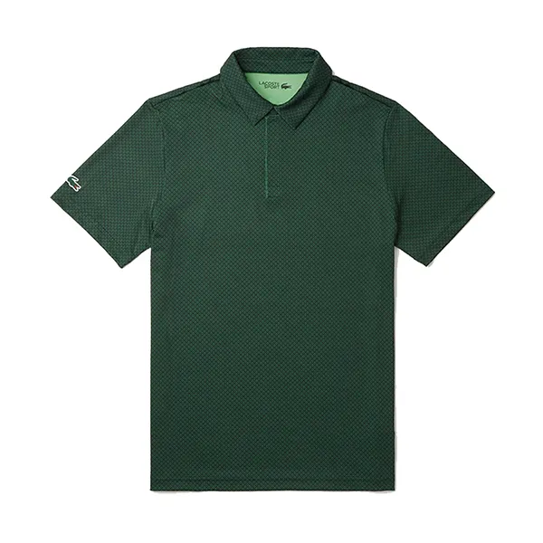 Áo Polo Nam Lacoste Regular Fit Uv Protect Golf Polo Shirt DH7493-10 IGV Màu Xanh Green