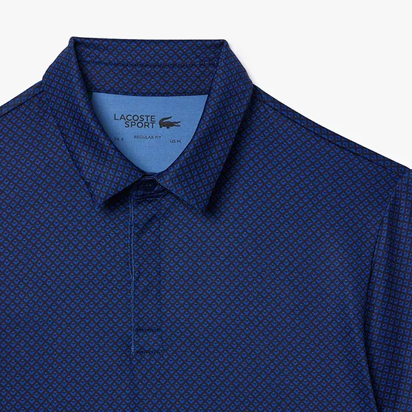 Áo Polo Nam Lacoste Regular Fit Uv Protect Golf Polo Shirt DH7493-10 IQJ Màu Xanh Navy