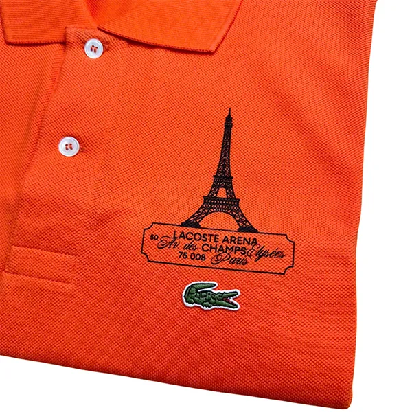 Áo Polo Nam Lacoste Short-Sleeve PH3052 SJI Màu Cam Size XS - Thời trang - Vua Hàng Hiệu