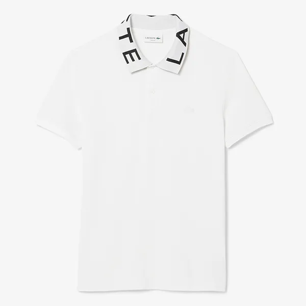 Áo Polo Nam Lacoste Slim Fit Jacquard Branded PH9538 001 Màu Trắng Size 6