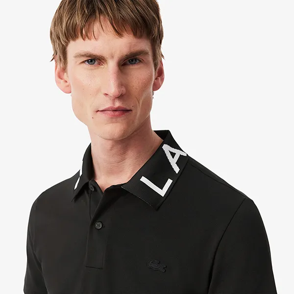 Áo Polo Nam Lacoste Slim Fit Jacquard Branded PH9538 031 Màu Đen Size 5 - Thời trang - Vua Hàng Hiệu