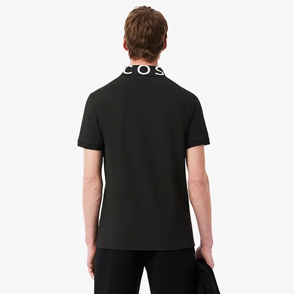 Áo Polo Nam Lacoste Slim Fit Jacquard Branded PH9538 031 Màu Đen Size 5 - Thời trang - Vua Hàng Hiệu