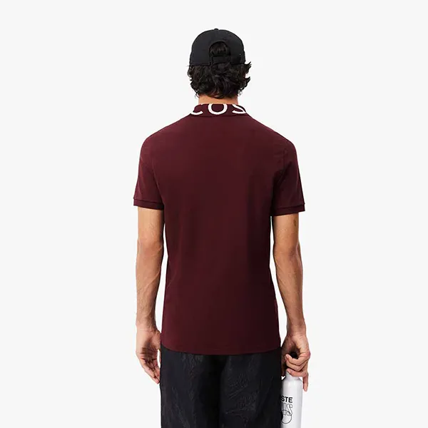 Áo Polo Nam Lacoste Slim Fit Movement Piqué PH7495 BZD Màu Đỏ Đô Size 3 - Thời trang - Vua Hàng Hiệu