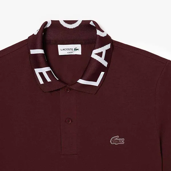 Áo Polo Nam Lacoste Slim Fit Movement Piqué PH7495 BZD Màu Đỏ Đô Size 3 - Thời trang - Vua Hàng Hiệu