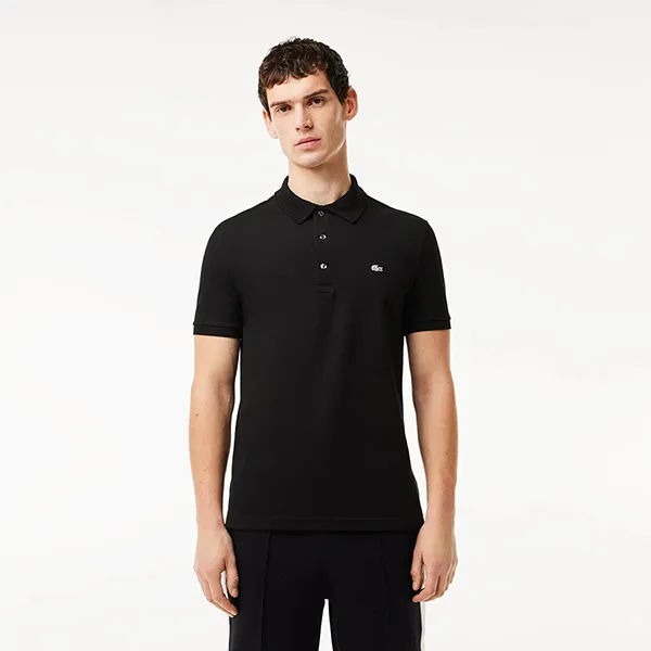Áo Polo Nam Lacoste Slim Fit Stretch Cotton Piqué Grey Crocodile PH4014 031 Màu Đen Size 4 - Thời trang - Vua Hàng Hiệu