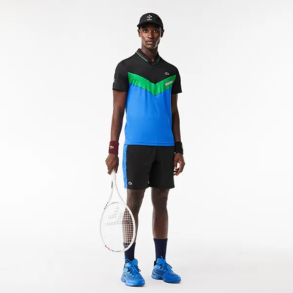 Áo Polo Nam Lacoste Slim Fit Tennis Seamless Effect DH1099-MIU Màu Xanh Đen Size 2 - Thời trang - Vua Hàng Hiệu