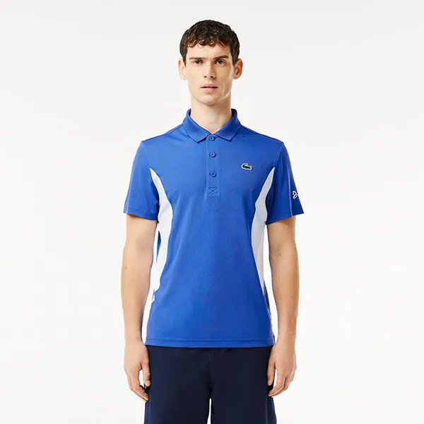 Áo Polo Nam Lacoste Tennis x Novak Djokovic Fan Shirt DH7330-IXW Màu Xanh Blue Size S - Thời trang - Vua Hàng Hiệu