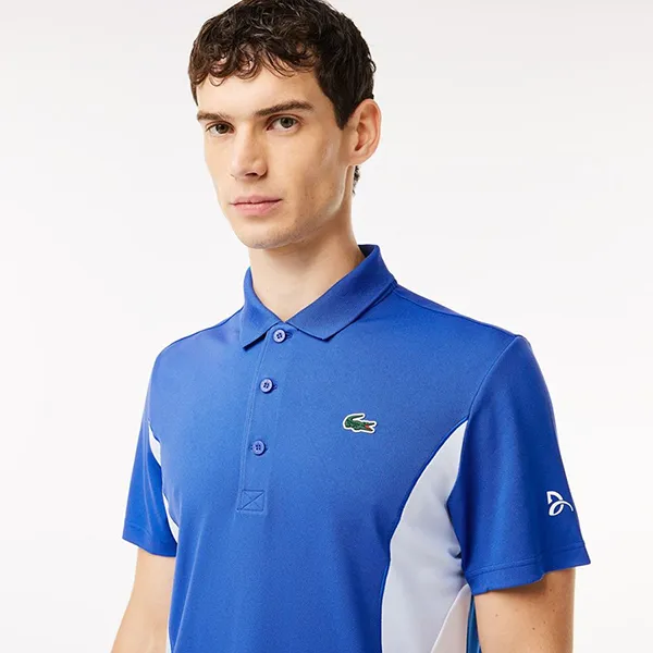 Áo Polo Nam Lacoste Tennis x Novak Djokovic Fan Shirt DH7330-IXW Màu Xanh Blue Size S - Thời trang - Vua Hàng Hiệu