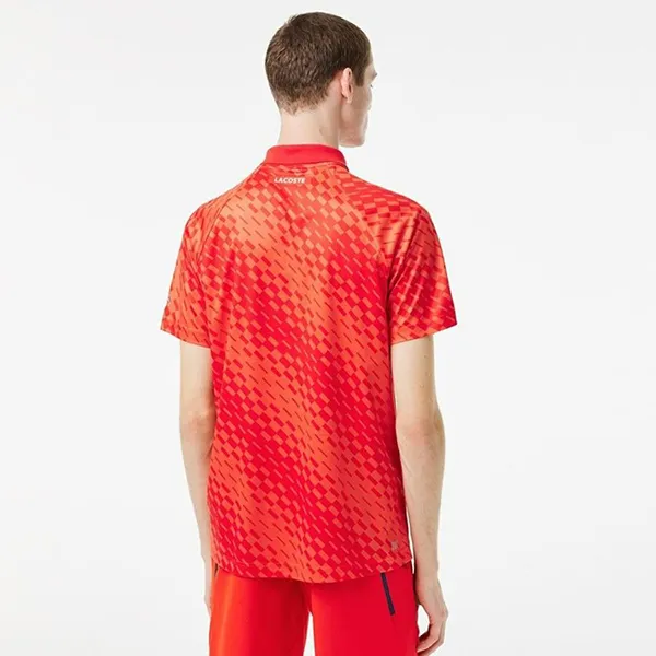 Áo Polo Nam Lacoste Tennis x Novak Djokovic Fan Version DH5174-WI9 Màu Đỏ Size 4