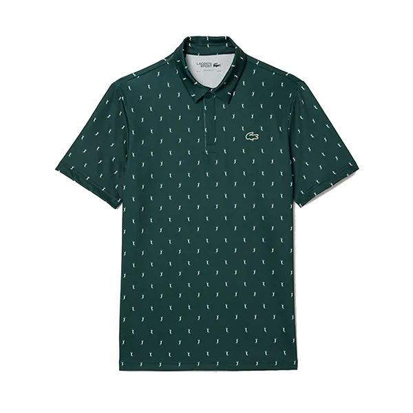 Áo Polo Nam Lacoste UV Protect Golf Polo Shirt DH5175-10 TE2 Màu Xanh Green