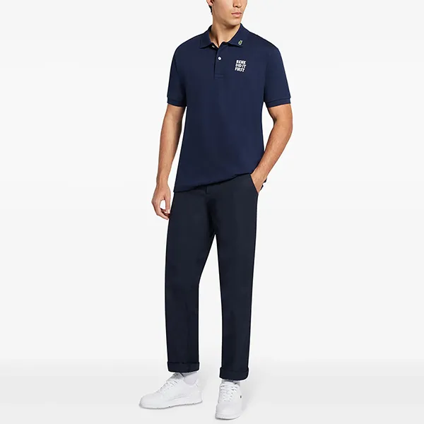 Áo Polo Nam Men's Classic Fit L.12.12 Text Màu Xanh Navy Size 3 - Thời trang - Vua Hàng Hiệu