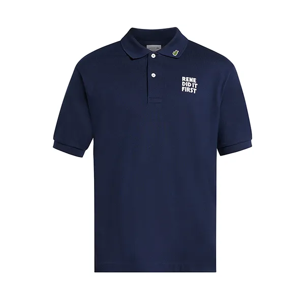 Áo Polo Nam Men's Classic Fit L.12.12 Text Màu Xanh Navy Size 3 - Thời trang - Vua Hàng Hiệu