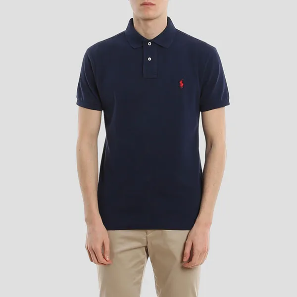 Áo Polo Nam Ralph Lauren Embroidered Logo In Navy 710795080007 Màu Xanh Navy Size S