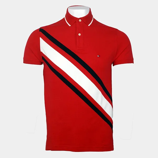Áo Polo Nam Tommy Hilfiger Branded Men's Polo Shirt 78JA988600 Màu Đỏ Size XS - Thời trang - Vua Hàng Hiệu
