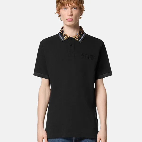 Áo Polo Nam Versace Jeans Couture E77GAGT10ECJ01TE899 Màu Đen Size S