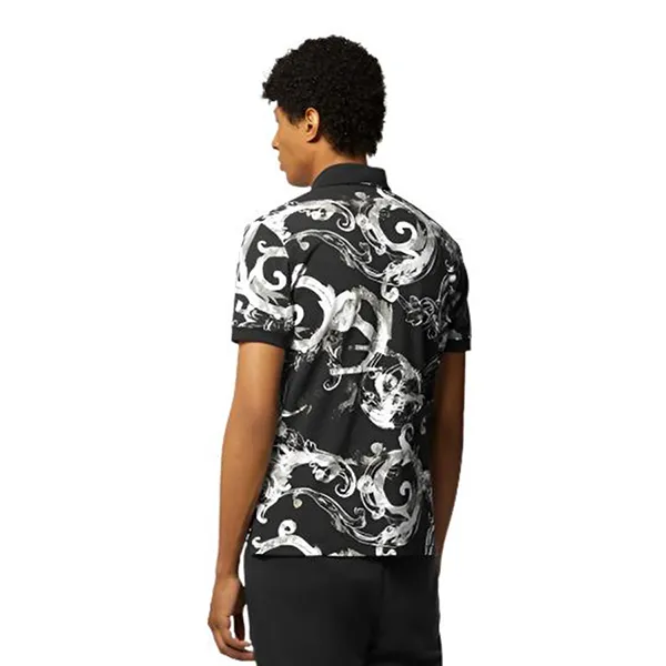 Áo Polo Nam Versace Jeans Couture Men's Polo E76GAG6S0EJS286 Màu Đen Trắng Size S - Thời trang - Vua Hàng Hiệu