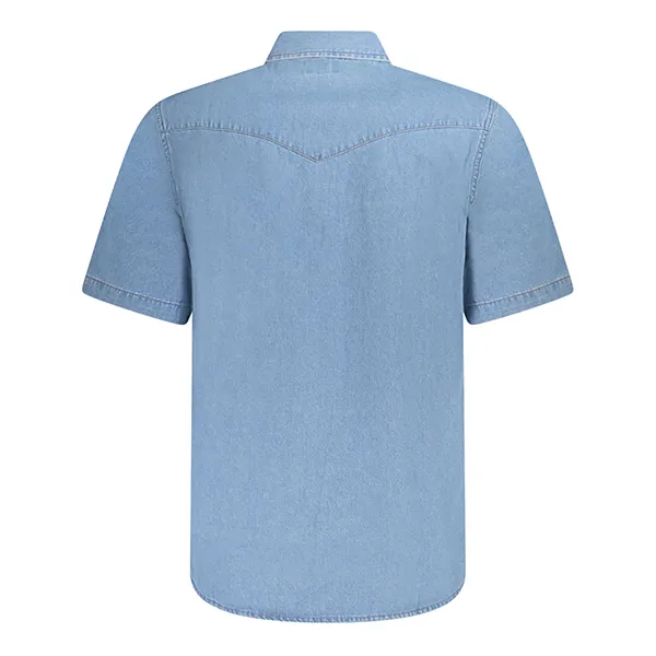 Áo Sơ Mi Cộc Tay Nam Wrangler 112362375_AZBRIGHT Màu Xanh Denim Size S - Thời trang - Vua Hàng Hiệu