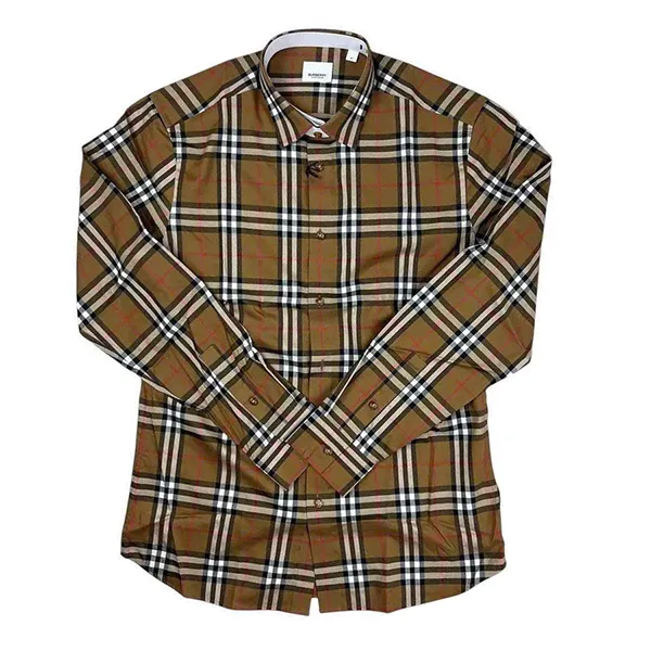 Áo Sơ Mi Dài Tay Nam Burberry Vintage Check Printed 8084295 Màu Nâu Size XS - Thời trang - Vua Hàng Hiệu