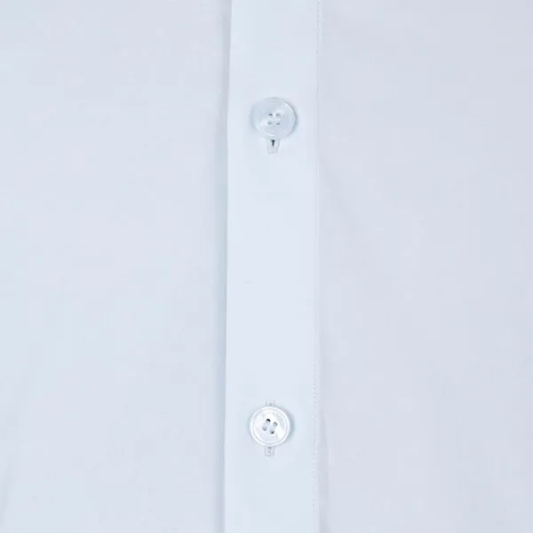 Áo Sơ Mi Nam Burberry Stretch Cotton Shirt In Blue 8091435 Màu Xanh Nhạt Size XS