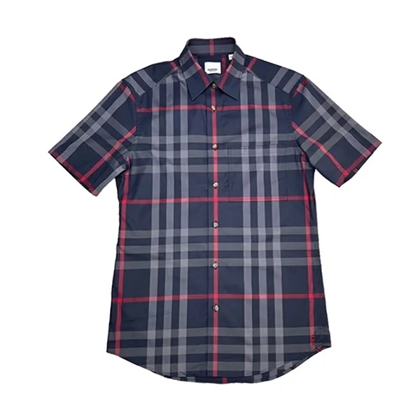 Áo Sơ Mi Nam Burberry With Vintage Check Printed 8084292 Màu Xanh Navy Size S