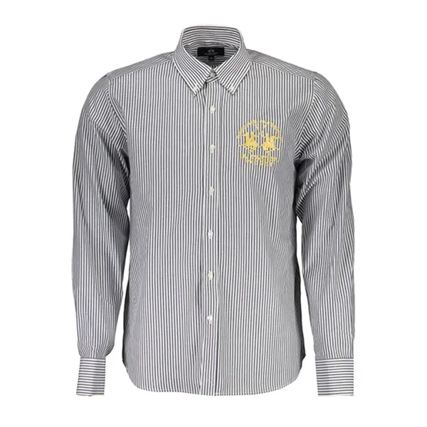 Áo Sơ Mi Nam La Martina Thêu Logo Kẻ Sọc XMC007PP340_D656FED_BLUS7001 Màu Xanh Size M - Thời trang - Vua Hàng Hiệu