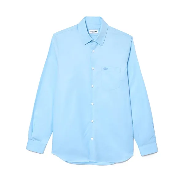 Áo Sơ Mi Nam Lacoste Regular Fit Solid Cotton Shirt CH6273-HBP Màu Xanh Dương Size 37 - Thời trang - Vua Hàng Hiệu