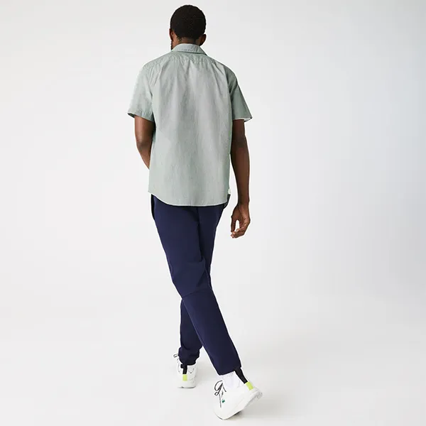 Áo Sơ Mi Nam Lacoste Regular Fit Short Sleeve CH2879 737 Màu Kẻ Xanh Lá Size 39 - Thời trang - Vua Hàng Hiệu