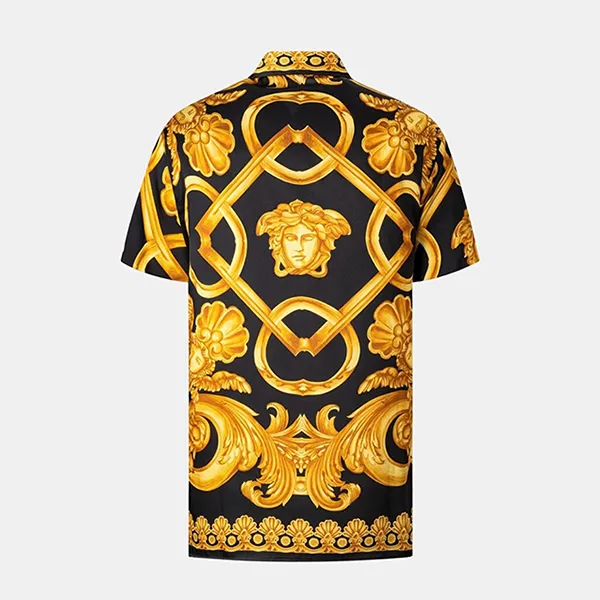 Áo Sơ Mi Nam Versace Baroque Logo Printed 1010103 1A10490 5B000 Màu Đen Vàng Size 46 - Thời trang - Vua Hàng Hiệu