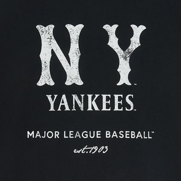Áo Thun MLB Basic Coopers Logo Mega Overfit Functional Short Sleeve T-Shirt New York Yankees 3ATSB1153-50BKS Màu Đen - Thời trang - Vua Hàng Hiệu