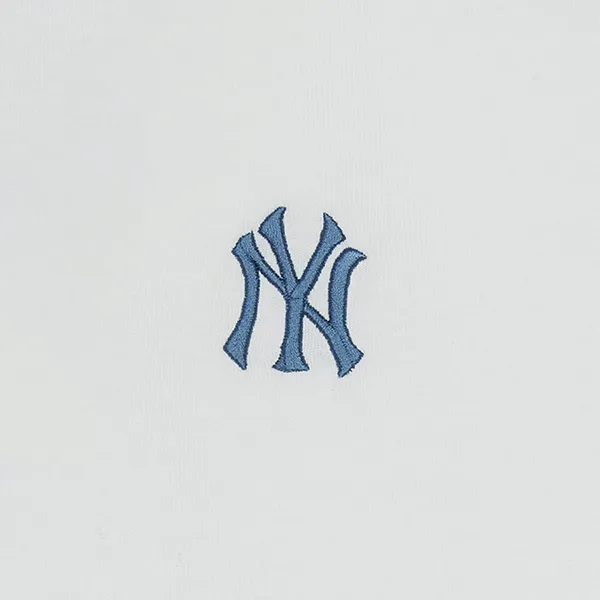 Áo Thun MLB Basic Street Cursive Over Fit T-Shirt New York Yankees 3ATSB5353-50WHS Màu Trắng