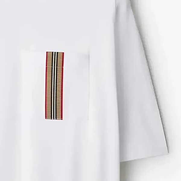 Áo Thun Nam Burberry T-Shirt 10 Màu Trắng Size S - Thời trang - Vua Hàng Hiệu