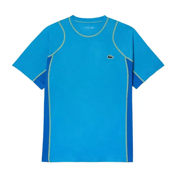 Áo Thun Nam Lacoste Men's Abrasion-Resistant Tennis T-Shirt TH5198 53G CDD Màu Xanh Da Trời Size 4