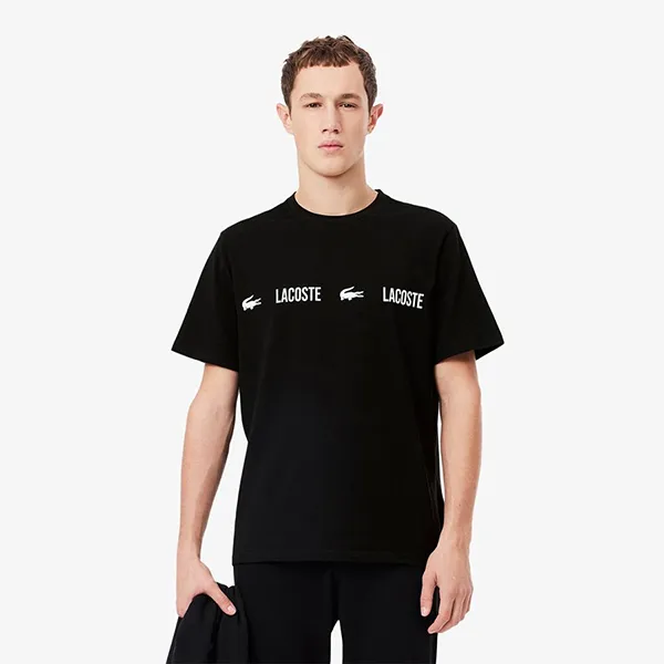 Áo Thun Nam Lacoste Men's Cotton Home Tshirt TH1511-258 Màu Đen Size S