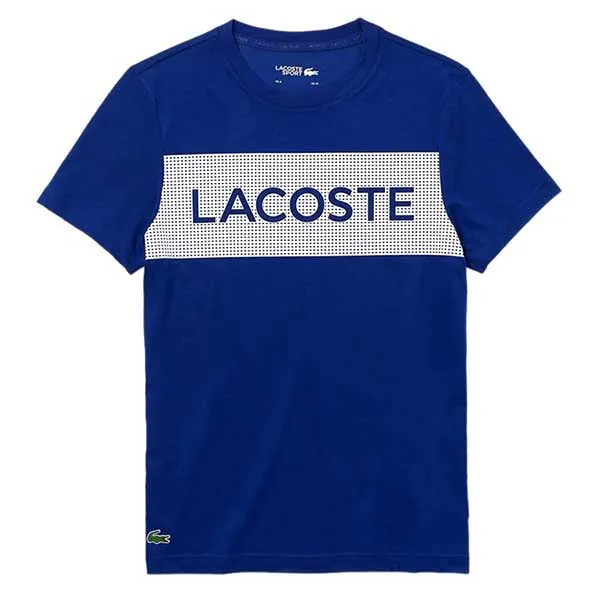 Áo Thun Nam Lacoste Men's Sport Printed T-shirt TH4865 EMJ Màu Xanh Blue Size 2 - Thời trang - Vua Hàng Hiệu