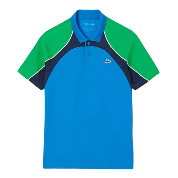 Áo Polo Nam Lacoste Men's Ultra Dry Colorblock Tennis Polo DH8955 51 HI4 Màu Xanh Size 3