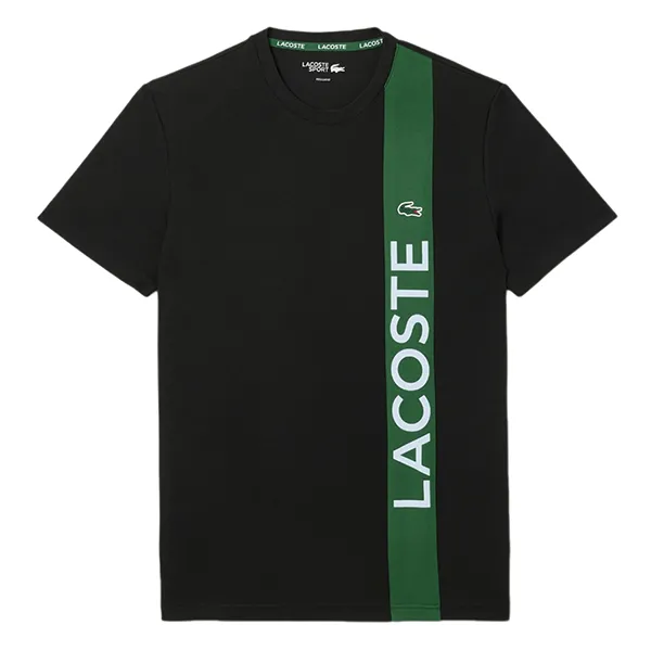 Áo Thun Nam Lacoste Men's Ultra Dry Print Branding Sport T-Shirt TH8938 51 GI8 Màu Xanh Đen Size 5
