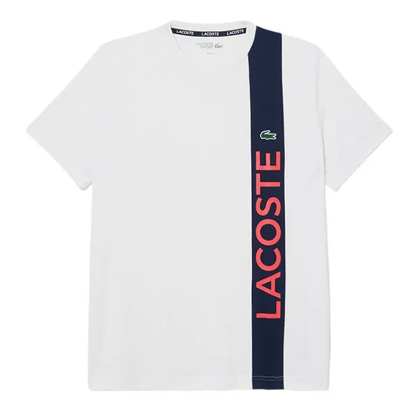 Áo Thun Nam Lacoste Men's Ultra Dry Print Branding Sport T-Shirt TH8938 51 HI1 Màu Trắng - Xanh Size 3 - Thời trang - Vua Hàng Hiệu