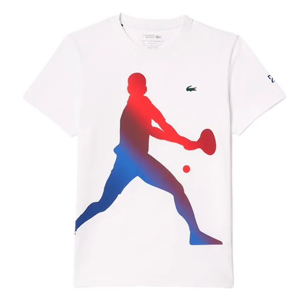 Áo Thun Nam Lacoste Novak Djokovic T-shirt TH7516 001 Màu Trắng Size 3 - Thời trang - Vua Hàng Hiệu