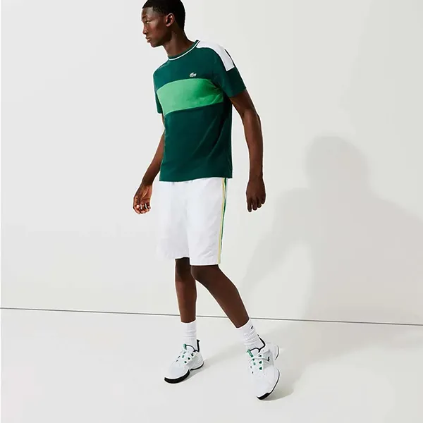 Áo Thun Nam Lacoste Sport Regular Fit TH6940 Tshirt Màu Xanh Lá Size 2 - Thời trang - Vua Hàng Hiệu