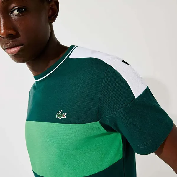 Áo Thun Nam Lacoste Sport Regular Fit TH6940 Tshirt Màu Xanh Lá Size 2 - Thời trang - Vua Hàng Hiệu